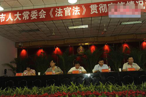 汝州市人大常委会召开《法官法》、《检察官法》和《人民警察法》贯彻实施情况测评大会